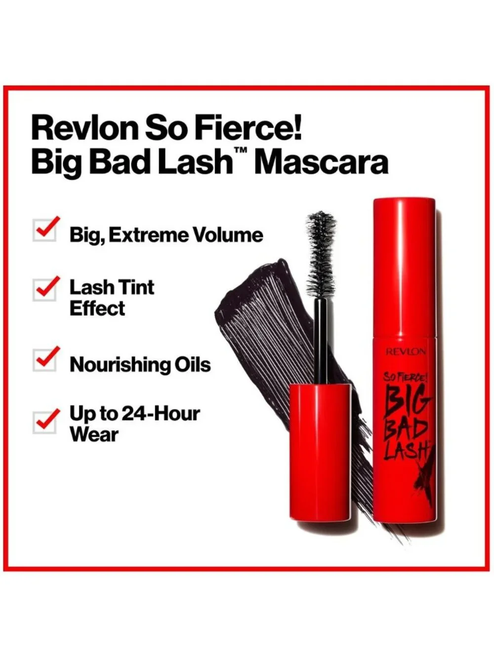 Revlon So Fierce! Big Bad Lash Waterproof Mascara - 762 Blackest Black